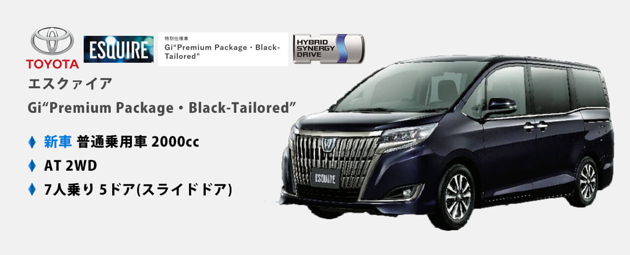 エスクァイア 特別仕様車 Gi “Premium Package・Black-Tailored”